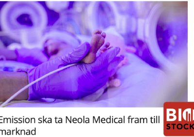 New article by BioStock about Neola Medical and the rights issue