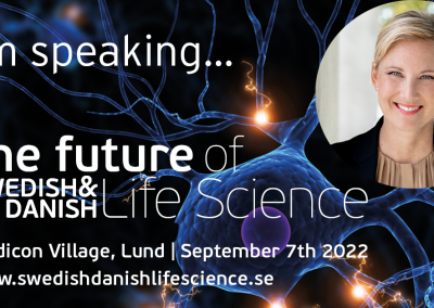 CEO Hanna Sjöström at The Future of Swedish & Danish Life Science 7th of September