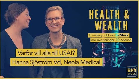 BioStock’s video podcast Health & Wealth invites CEO Hanna Sjöström