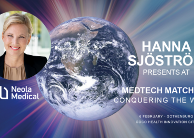 CEO Hanna Sjöström participates in the panel at Medtech Matchday 2024