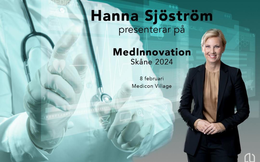 The strength of innovation from Skåne is being discussed with CEO Hanna Sjöström at MedInnovation 2024 at Medicon Village