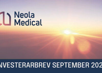 Acquisition of IP rights, clinical study results, owner’s increased shares and the coming rights issue – CEO tells more in Neola Medicals investor letter