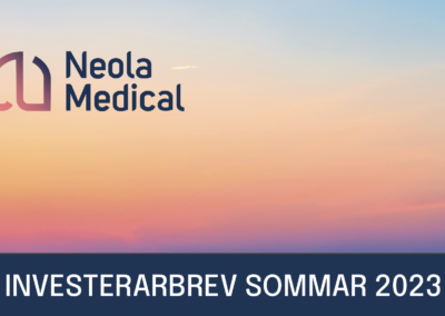 Neola Medical’s CEO tells more about the latest news in the investor letter for summer 2023