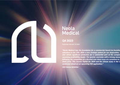 Neola Medical Q4 report of 2023 – With a strengthened cash position, another show of strength is delivered through patent protection for future profitability drivers