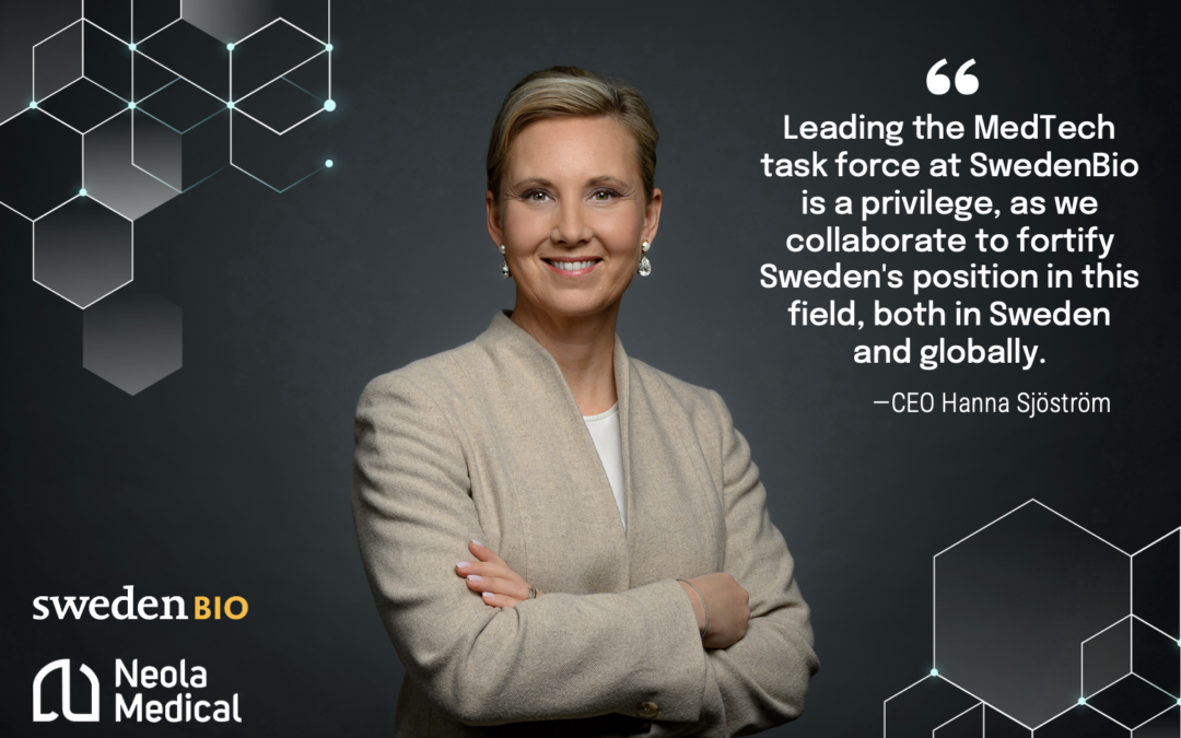 CEO Hanna Sjöström Chairman for MedTech in SwedenBio’s new expert network